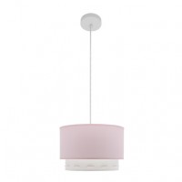 Distribuidor - Lâmpadas Diversas | Colgantes Infantil | COLGANTE TRAZOS 1XE27 ROSA BEBE REGX30X30 CM Ref: 111293000